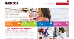 Desktop Screenshot of barentz.com