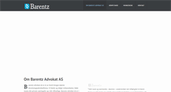 Desktop Screenshot of barentz.no